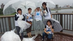 おかやま桃太朗まつり第41回　納涼花火大会の清掃活動に参加してきました！-1